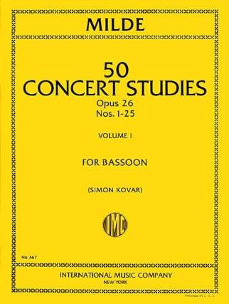 50 Concert Studies Op. 26 Vol. 1