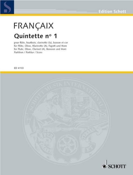FRANCAIX Quintette No. 1