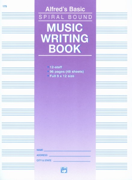 12 Stave Music Writing Book
