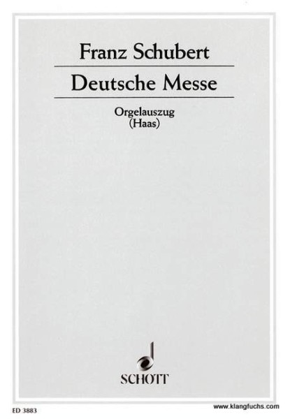 SCHUBERT Deutsche Messe