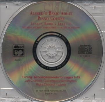 Alfred's Basic Adult Piano Course: CD For Lesson Book, Level 1