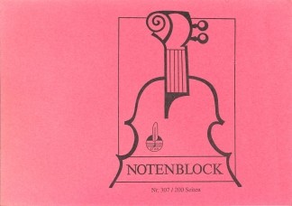 Notenblock Din A4 quer (29,7x21) 12 Systeme, 100 Blatt