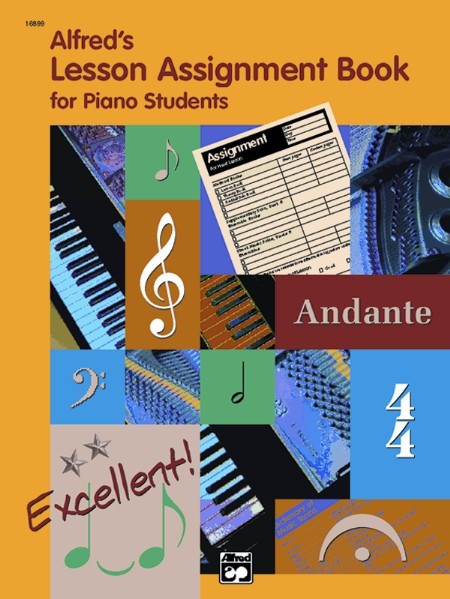 Alfred's Music Lesson Assignment Book For Piano Students