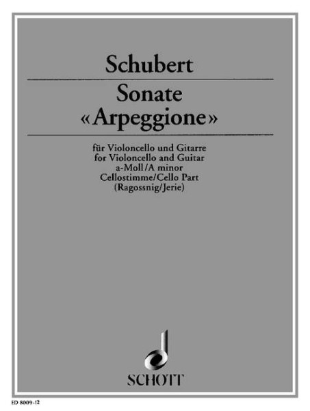 SCHUBERT Sonate "Arpeggione"